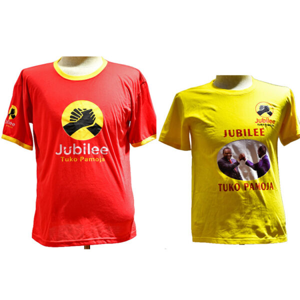 Cheap Election campaign t-shirts Kenya Printing