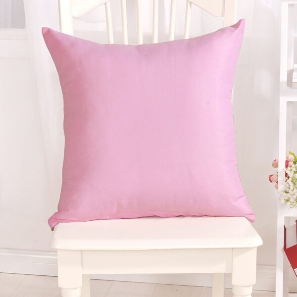 YWZN Candy Color Cushion Cover Solid Color Polyester Throw Pillow Case Home Decorative Pillowcase Seat Car Cushion Cover