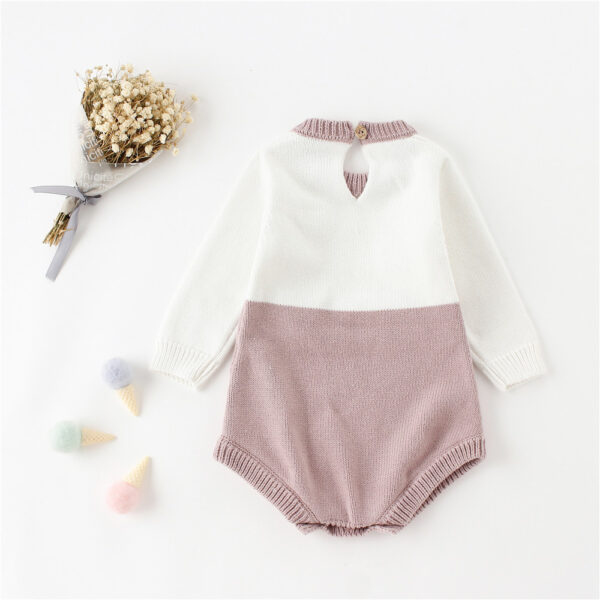 2019 baby clothes winter knitted sweater romper toddler baby girl romper for 0-2Y infant girls party jumpsuit kids clothes