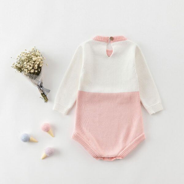 2019 baby clothes winter knitted sweater romper toddler baby girl romper for 0-2Y infant girls party jumpsuit kids clothes