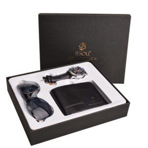 Fashion men's quartz watch multi-card wallet fashion glasses men's gift set