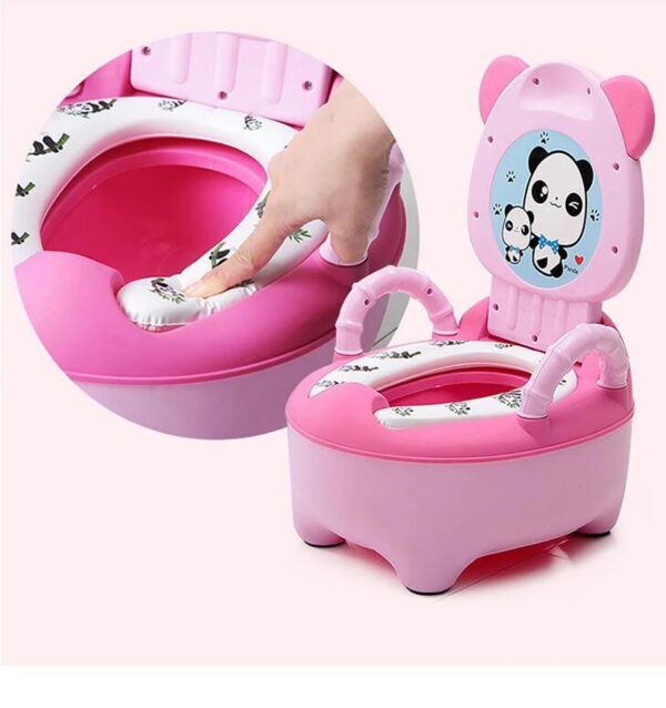 0-7 Years Old Children's Pot Soft Baby Potty Plastic Road Pot Infant Cute Baby Toilet Seat Boys And Girls Potty Trainer Seat WC