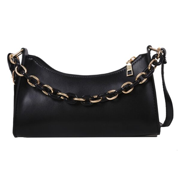 Simple Solid Shoulder Purse Fashion PU Leather Women Chain Crossbody Bags For Women 2021 New Fashion