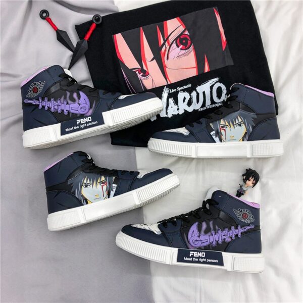 Unisex Naruto Shoes Anime Women Shoes Flats Hip Hop Fashion Clunky Sneakers For Women Vulcanize Shoes Sasuke Kakashi cosplay
