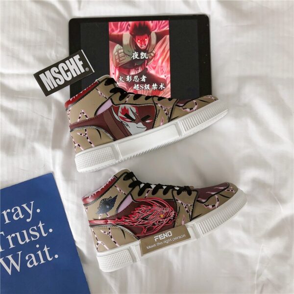 Unisex Naruto Shoes Anime Women Shoes Flats Hip Hop Fashion Clunky Sneakers For Women Vulcanize Shoes Sasuke Kakashi cosplay