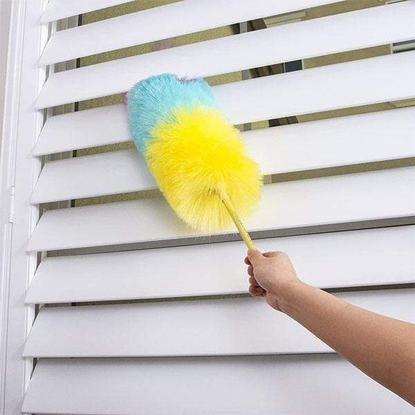 Electrostatic Adsorption Microfiber Hand Duster Soft Microfiber Dusting Brush Extend Stretch Feather Duster Air-condition