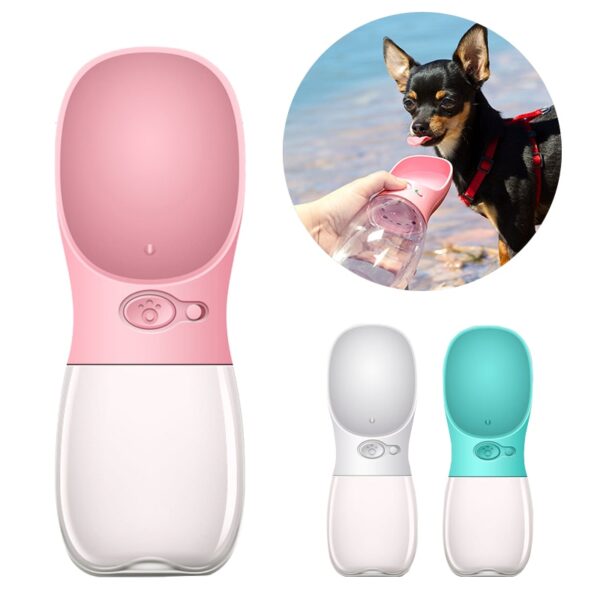 Portable Water Bottle Dog Slow Feeder Water Bottle For Dogs Waterers Dog Cat Water Filter Pet Dog Water Feeders