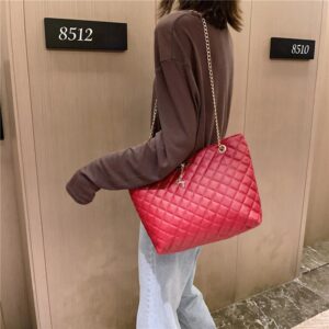 Fashion PU Leather Chain Bag Handbag Women Large Top-handle Bags Shoulder Totes Sac A Dos Bolsas Feminina Mujer Sac A Main