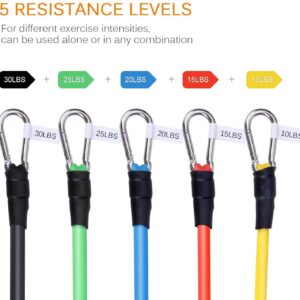 Resistance Bands, Exercise Bands Set of 4 Ankle Tube Bands Strength T
