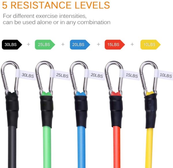 Resistance Bands, Exercise Bands Set of 4 Ankle Tube Bands Strength T
