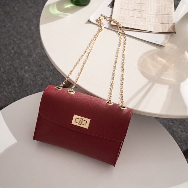 Leather Chain Mobile Phone Shoulder Women Bag