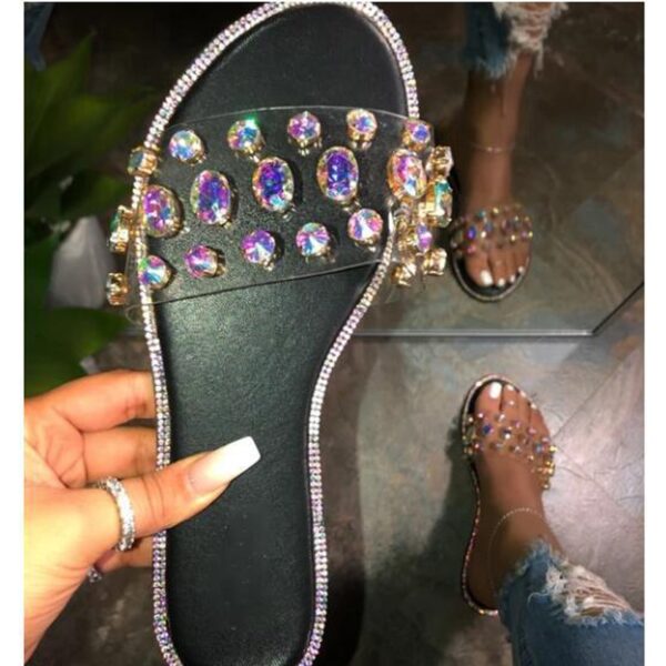Black Slippers Women Sandals