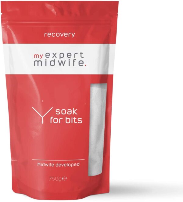 My Expert Midwife Soak for Bits, Post-Birth Recovery, Soothing Epsom Salts Bath Soak to Clean and Soothe Soreness – 750g