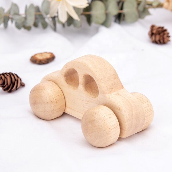 Hot Sale Baby Teether Beech Wood Teething Car Toy Unique Design Educational Baby Wood Toy
