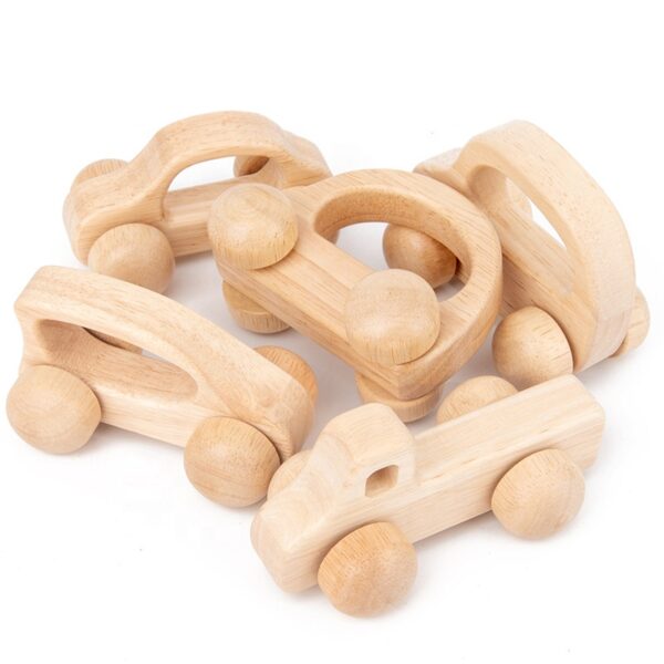 Hot Sale Baby Teether Beech Wood Teething Car Toy Unique Design Educational Baby Wood Toy