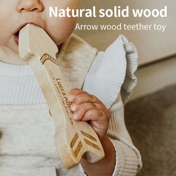 Wholesale Custom Natural Arrow Wooden Toys For Baby Teething Teethers