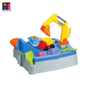 10186869 Sand Area Features Molded in Water Table and Roadways Construction big Digger Sand box