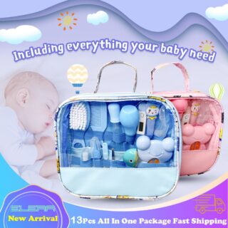 ELERA Baby Care Kit Nose Cleaner Safety Tools For Newborn Hygiene Kits Grooming Set Nail Hair Clipper Scissor Comb