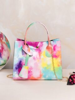 Tie Dye Chain Hand Bag