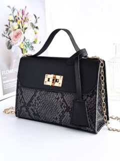 Twist Lock Flap Chain bag